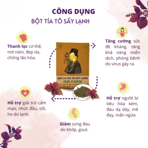 Bột Tía Tô Nguyên Chất Hena foods 100g