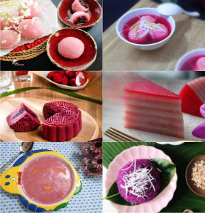 Sản phẩm các món ăn từ bột củ dền