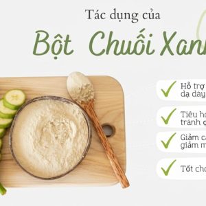 Bột Chuối Xanh Nguyên Chất Hena Foods 500g