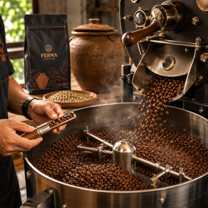 Cà Phê Hạt Robusta 100% Rang Mộc FERMA COFFEE